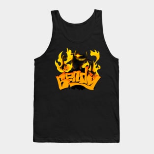 FNF BATIR BATDR Nightmare Bendy Graffiti Art Tank Top